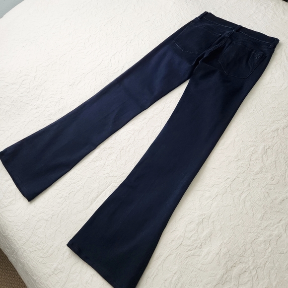 Tory Burch Dark Blue Stretch Bootcut Jeans, Excellent Condition, Size 26 - Picture 4 of 16